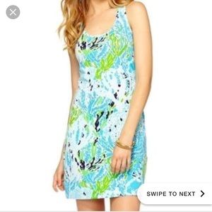 Lilly Pulitzer let’s cha cha blue tank top dress